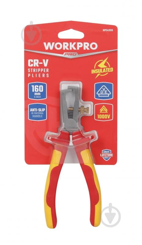 Клещи для снятия изоляции WORKPRO 160 мм EN/IEC 60900 10000V PRO PLUS WP342010 - фото 8 Клещи для снятия изоляции WORKPRO 160 мм EN/IEC 60900 10000V PRO PLUS WP342010 - фото 8