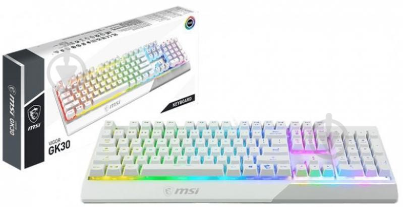 Клавиатура MSI (VIGOR GK30 WHITE UA) white - фото 2
