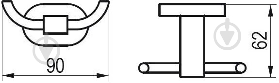 Крючок Ravak Chrome CR 100.00 X07P186 - фото 3