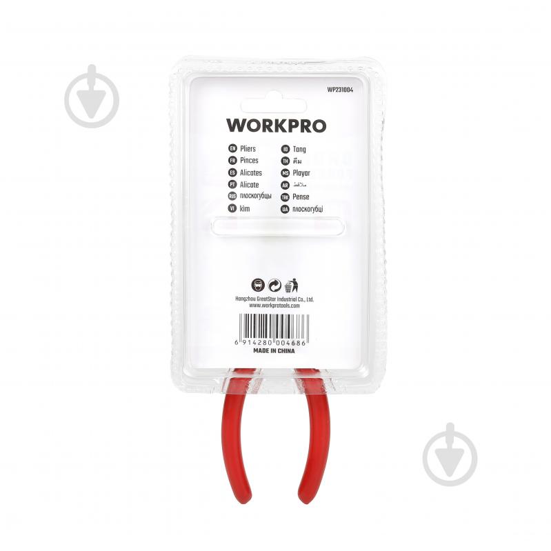 Длинногубцы WORKPRO 160 мм DYI 1 шт. WP231004 - фото 6