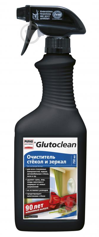 Средство моющее для стекла и зеркал Glutoclean Юбилейный 0,75л - фото 1