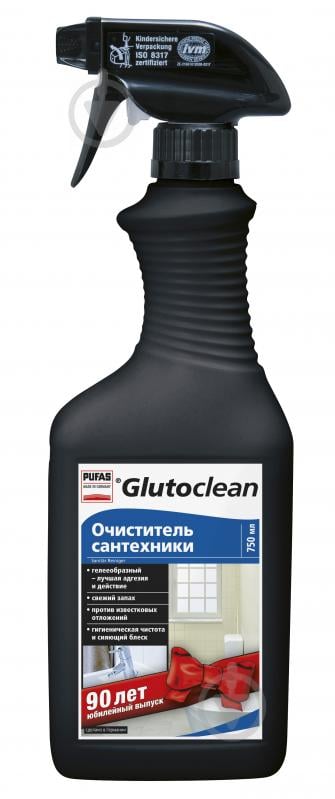 Средство Glutoclean для очистки сантехники Юбилейный 0,75 л - фото 1