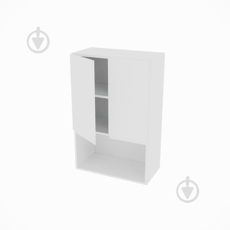 Шкаф Влада (В 60 2Д п/микроволн. (920)) белый шелк/белый Світ Меблів - фото 2 Шкаф Влада (В 60 2Д п/микроволн. (920)) белый шелк/белый Світ Меблів - фото 2