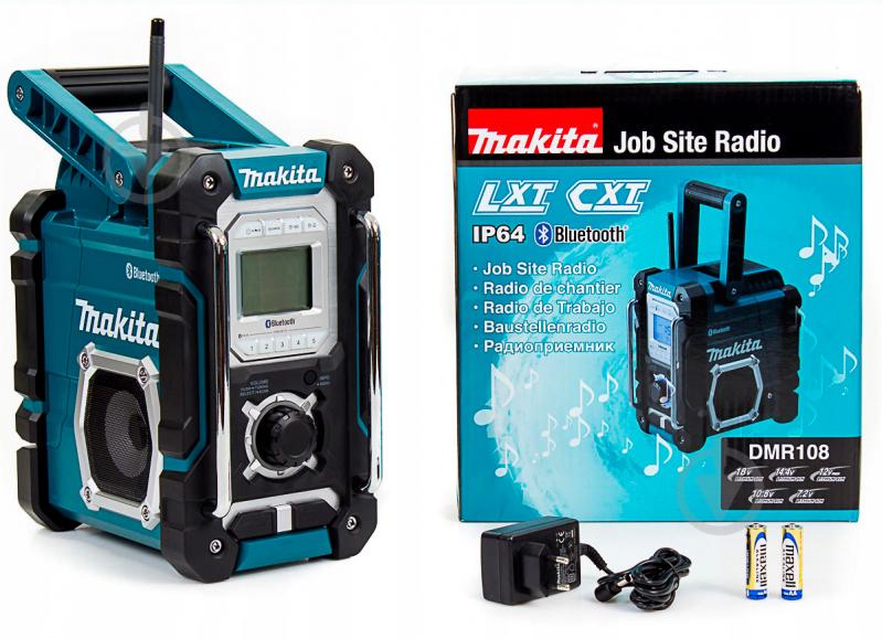 Строительная колонка Makita аккумуляторный с фукнцией Bluetooth LXT/CXT/220В DMR108 - фото 4