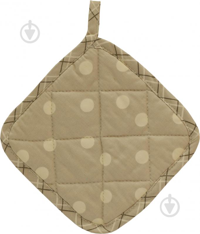 Прихватка Горох 20x20 см коричневый Прованс - фото 1