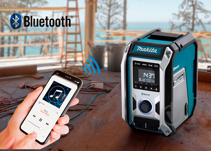 Будівельна колонка Makita акумуляторний з фукнцією Bluetooth LXT/CXT/220В DMR114 - фото 5