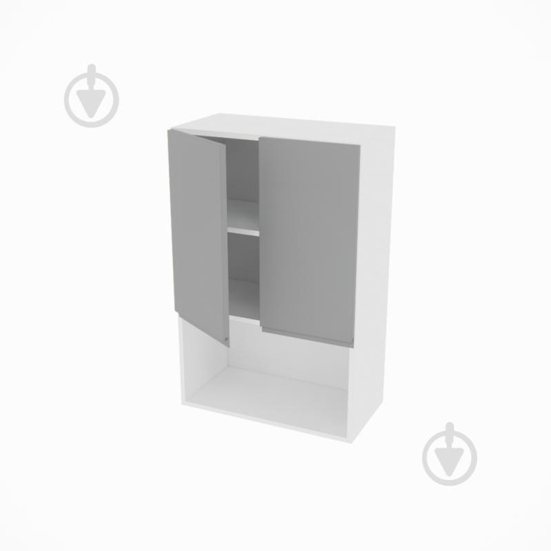 Шафа Влада (В 60 2Д п/мікрохв. (920)) сірий оксамит/білий Світ Меблів - фото 2 Шафа Влада (В 60 2Д п/мікрохв. (920)) сірий оксамит/білий Світ Меблів - фото 2