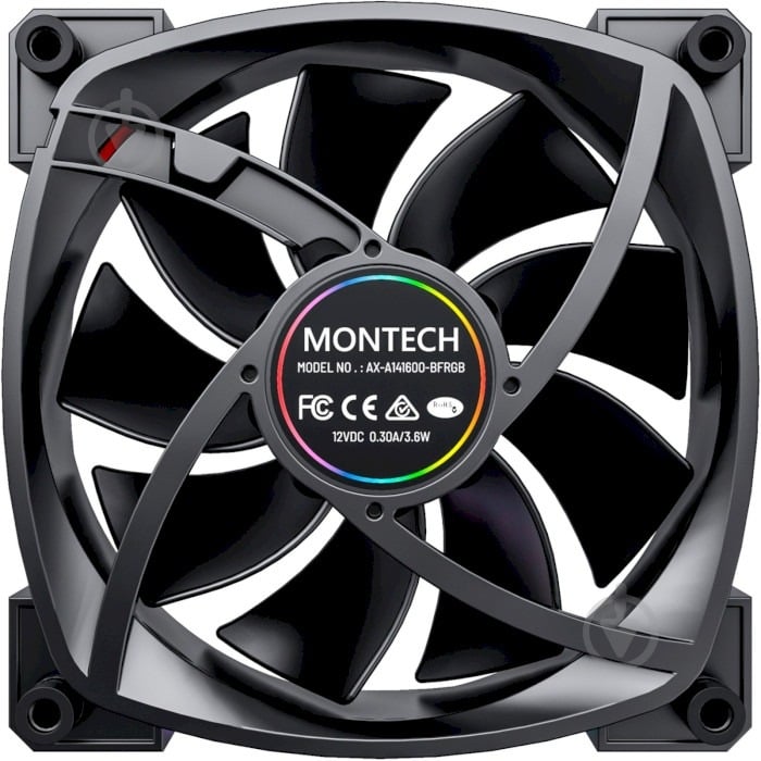 Набор вентиляторов для корпуса Montech RX120 PWM 3 in 1 Black - фото 3 Набор вентиляторов для корпуса Montech RX120 PWM 3 in 1 Black - фото 3