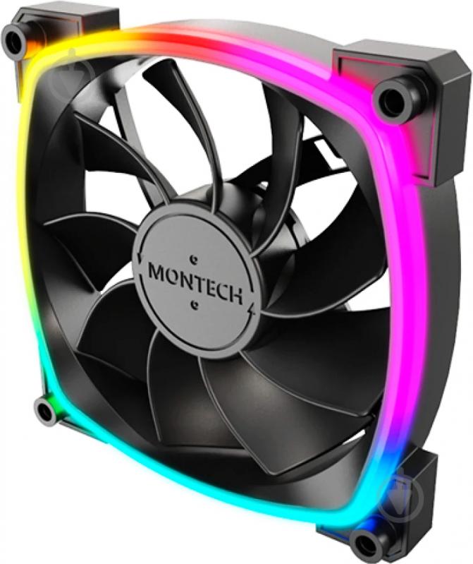 Набор вентиляторов для корпуса Montech RX120 PWM 3 in 1 Black - фото 6 Набор вентиляторов для корпуса Montech RX120 PWM 3 in 1 Black - фото 6