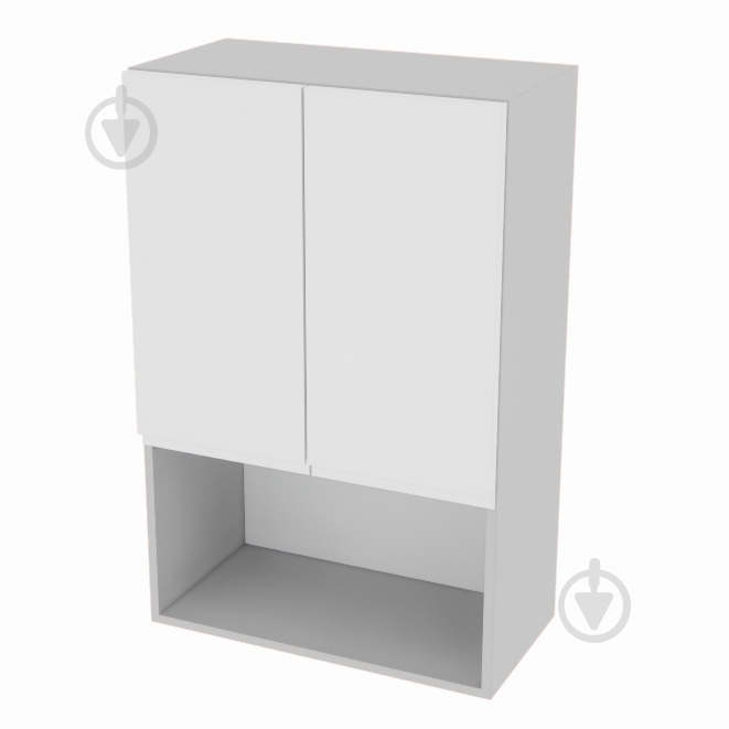 Шафа Влада (В 60 2Д п/мікрохв. (920)) білий шовк/попелястий Світ Меблів - фото 1 Шафа Влада (В 60 2Д п/мікрохв. (920)) білий шовк/попелястий Світ Меблів - фото 1