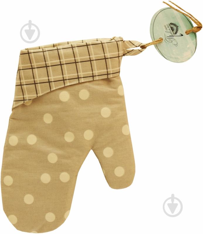 Прихватка-варежка Горох 16x26 см кремовый Прованс - фото 1