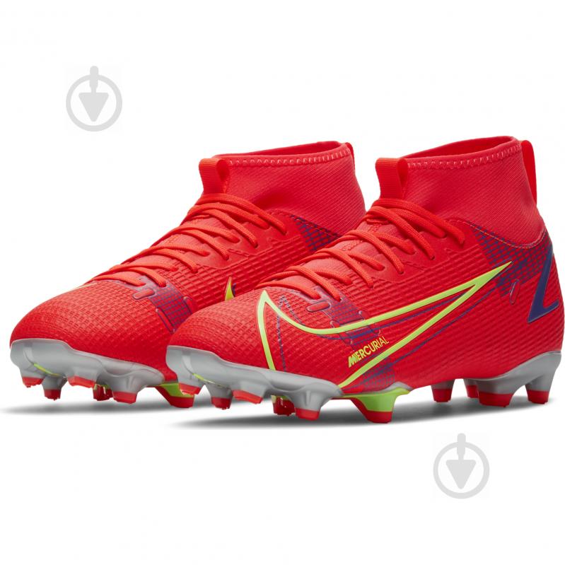 Бутсы Nike Mercurial Superfly 8 Academy FG/MG CV1127-600 р.32 красный - фото 1