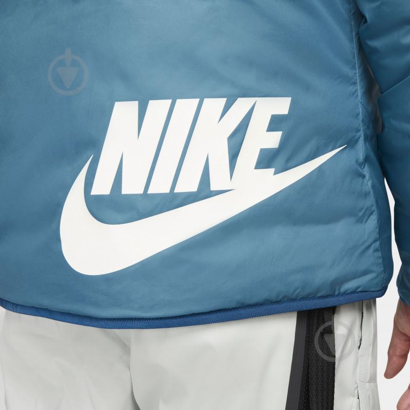 Пуховик мужской зимний Nike M NSW TF RPL LEGACY REV HD JKT DH2783-415 р.XL бирюзово-синий - фото 5