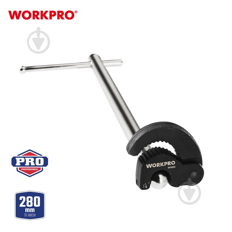 Ключ для раковин 280 мм PRO WORKPRO WP309002 - фото 2