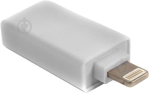 Перехідник PowerPlant OTG USB 2.0 - Lightning білий (CA910403) - фото 3