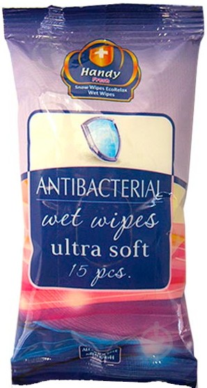 Влажные салфетки Eco Relax Antibacterial 15 шт. - фото 1