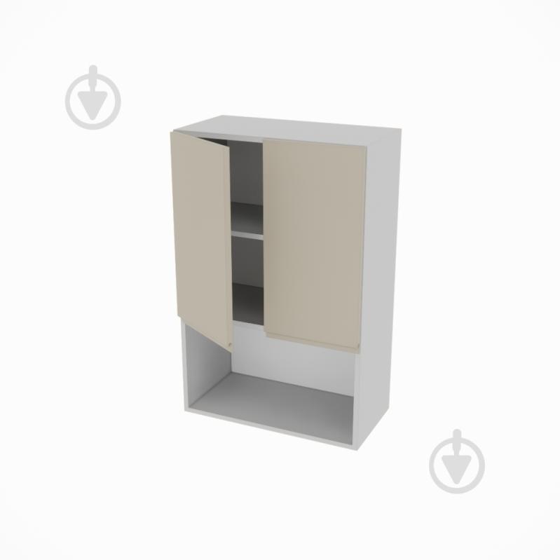 Шкаф Влада (В 60 2Д п/микроволн. (920)) айвори/пепельный Світ Меблів - фото 2 Шкаф Влада (В 60 2Д п/микроволн. (920)) айвори/пепельный Світ Меблів - фото 2