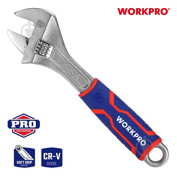 Ключ 250 мм CR-V PRO WORKPRO WP272012 - фото 2