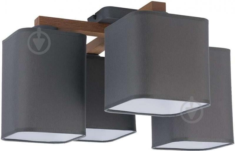 Люстра стельова TK Lighting Tora 4x60 Вт E27 графіт 4166 - фото 1