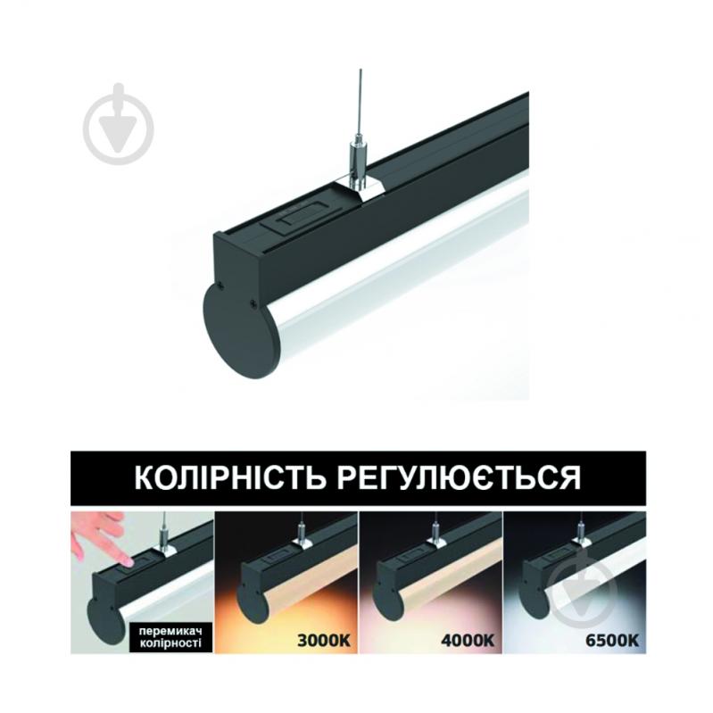 Світильник адміністративний HOROZ ELECTRIC 40 Вт 3000/4500/6500 AVENUE IP20 019-066-1040-020 - фото 3