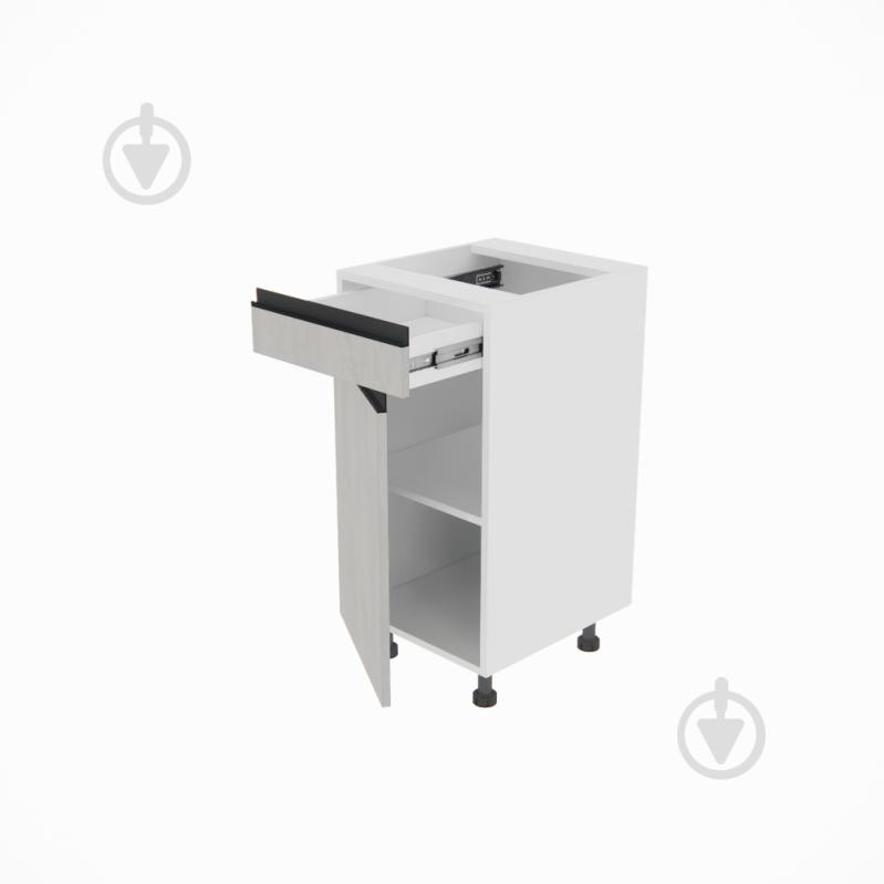 Тумба нижняя Софи ( Н 40 ДШ LUX правая) шелковый камень/белый Світ Меблів - фото 2 Тумба нижняя Софи ( Н 40 ДШ LUX правая) шелковый камень/белый Світ Меблів - фото 2