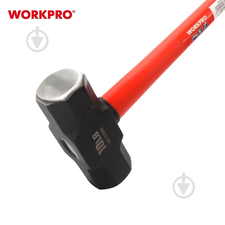 Кувалда WORKPRO 4500 гр стекловолоконная ручка PRO WP241034 - фото 5 Кувалда WORKPRO 4500 гр стекловолоконная ручка PRO WP241034 - фото 5