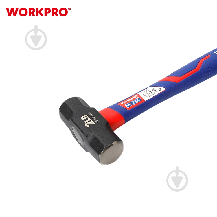 Кувалда WORKPRO 1000 гр стекловолоконная ручка PRO WP241031 - фото 4