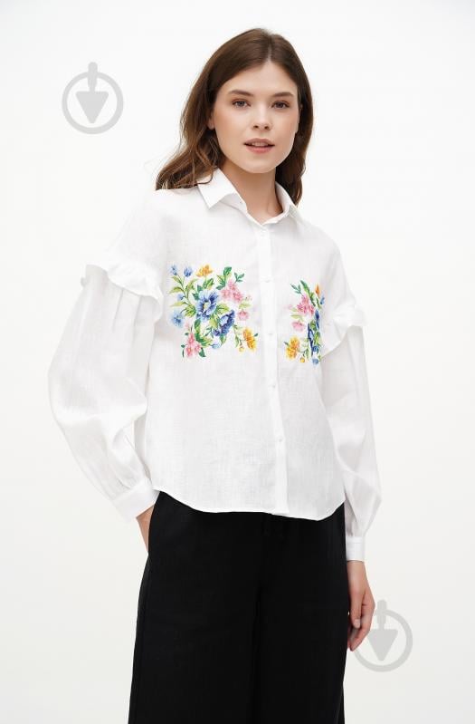 Блуза Галерея льону Істра р. 44 білий 9347/44/101 - фото 1 Блуза Галерея льону Істра р. 44 білий 9347/44/101 - фото 1