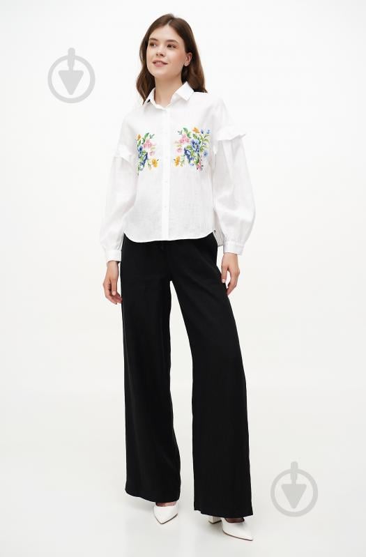 Блуза Галерея льону Істра р. 44 білий 9347/44/101 - фото 3 Блуза Галерея льону Істра р. 44 білий 9347/44/101 - фото 3