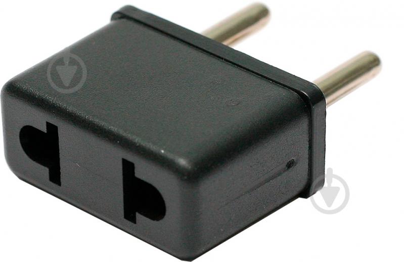 Переходник PowerPlant сетевой черный - фото 1