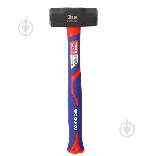 Кувалда WORKPRO 1500 гр стекловолоконная ручка PRO WP241032 - фото 1