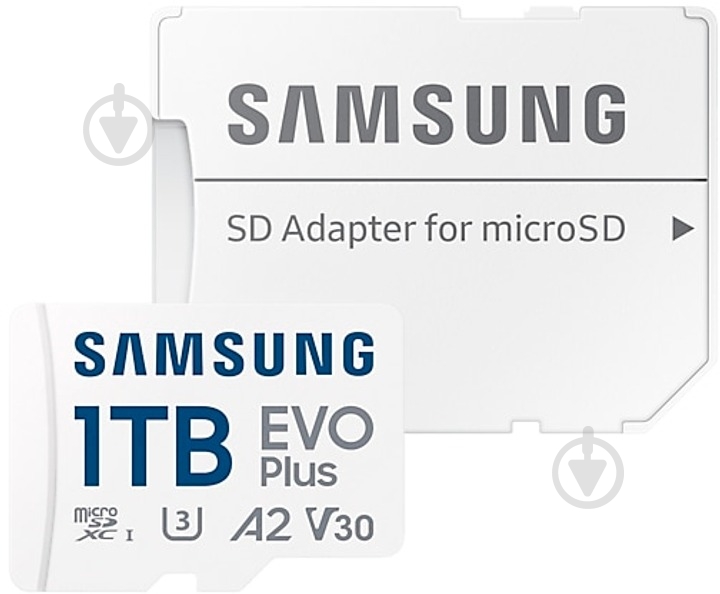 Карта пам'яті Samsung microSDXC 1 ТБ UHS-I (MB-MC1T0SA/EU ) Evo Plus - фото 3 Карта пам'яті Samsung microSDXC 1 ТБ UHS-I (MB-MC1T0SA/EU ) Evo Plus - фото 3