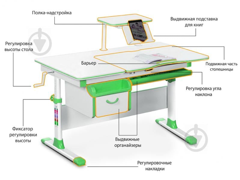 Дитячий стіл Evo-kids Evo-40 G - фото 10