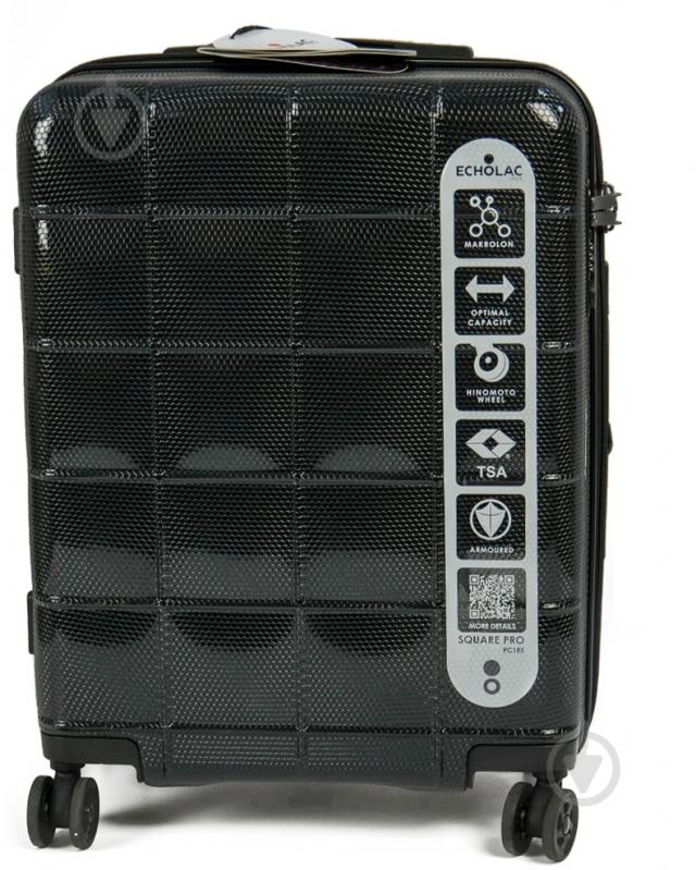 Чемодан Echolac 47 л черный EcPC185SA-403-01 - фото 1 Чемодан Echolac 47 л черный EcPC185SA-403-01 - фото 1