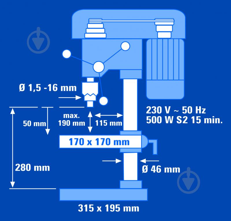 Станок сверлильный Einhell BT-BD 501 4250530 - фото 8