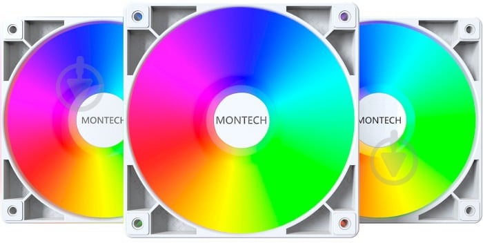 Набор вентиляторов для корпуса Montech GF120 PWM (W31) White - фото 1 Набор вентиляторов для корпуса Montech GF120 PWM (W31) White - фото 1