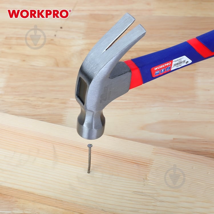 Молоток столярный WORKPRO WP241010 337 г WP241010 - фото 5