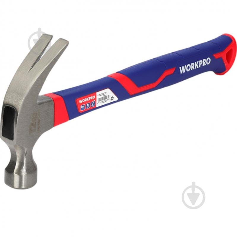 Молоток столярный WORKPRO WP241010 337 г WP241010 - фото 1