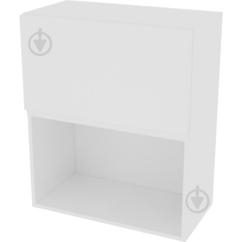 Шкаф Влада (В 60Б п/микроволн.(720)) белый шелк/белый Світ Меблів - фото 1