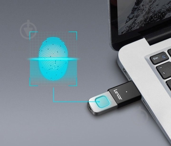 Флеш-память USB Lexar JumpDrive Fingerprint F35 Pro 256 ГБ USB 3.2 Gen. 1 (LJDF35P256G-RNBNG) - фото 8 Флеш-память USB Lexar JumpDrive Fingerprint F35 Pro 256 ГБ USB 3.2 Gen. 1 (LJDF35P256G-RNBNG) - фото 8