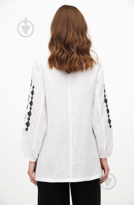 Вышиванка Галерея льна Гойра р. 44 бело-черный 9354/44/147 - фото 3 Вышиванка Галерея льна Гойра р. 44 бело-черный 9354/44/147 - фото 3