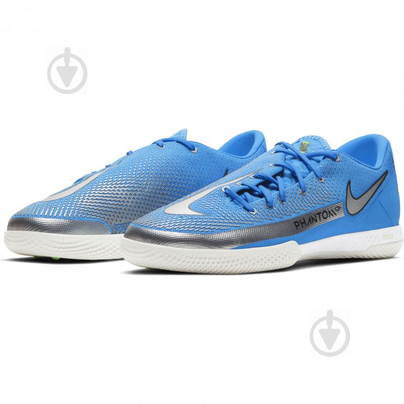 Футзальная обувь Nike REACT PHANTOM GT PRO IC CK8463-400 р.46 голубой - фото 1