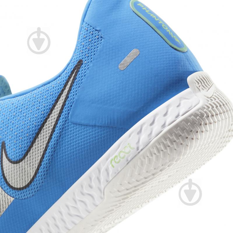 Футзальне взуття Nike REACT PHANTOM GT PRO IC CK8463-400 р.46 блакитний - фото 10