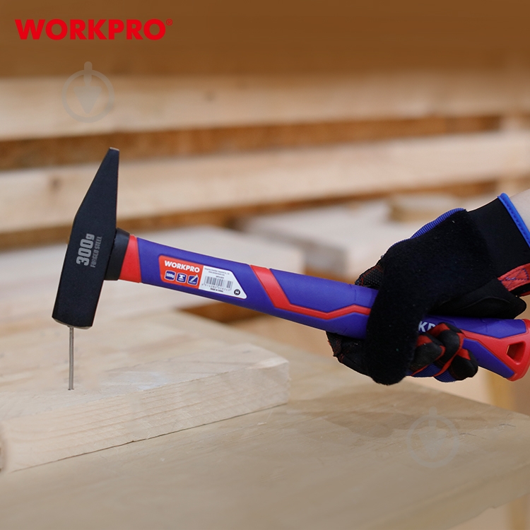 Молоток слесарный WORKPRO WP241022 300 г WP241022 - фото 6