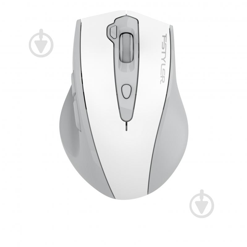 Мышка беспроводная A4Tech бесшумная, 3200 dpi, Double Click white (FG55S Plus (White)) - фото 1
