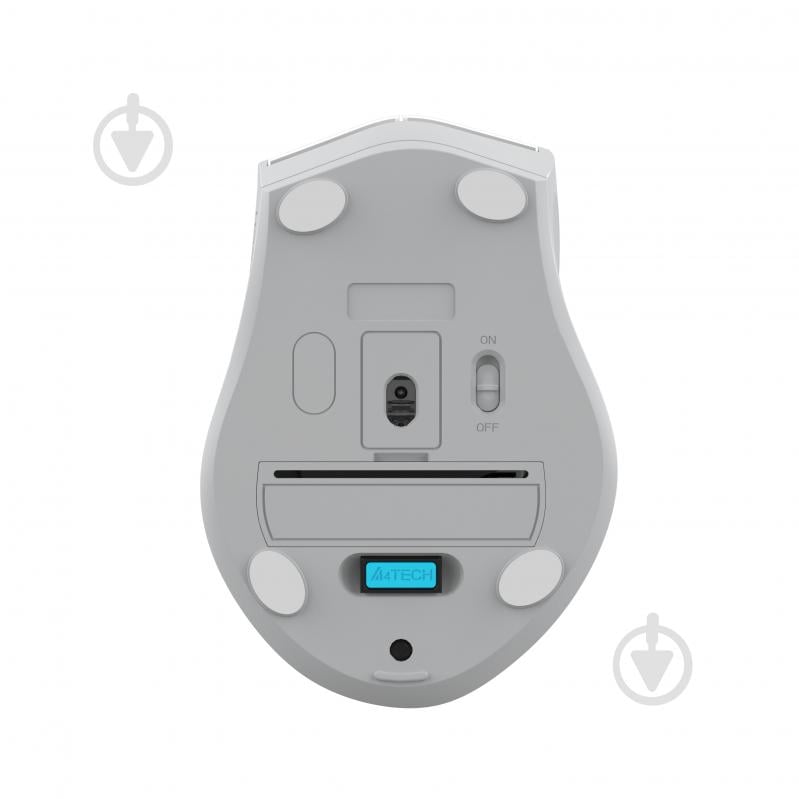Мышка беспроводная A4Tech бесшумная, 3200 dpi, Double Click white (FG55S Plus (White)) - фото 10