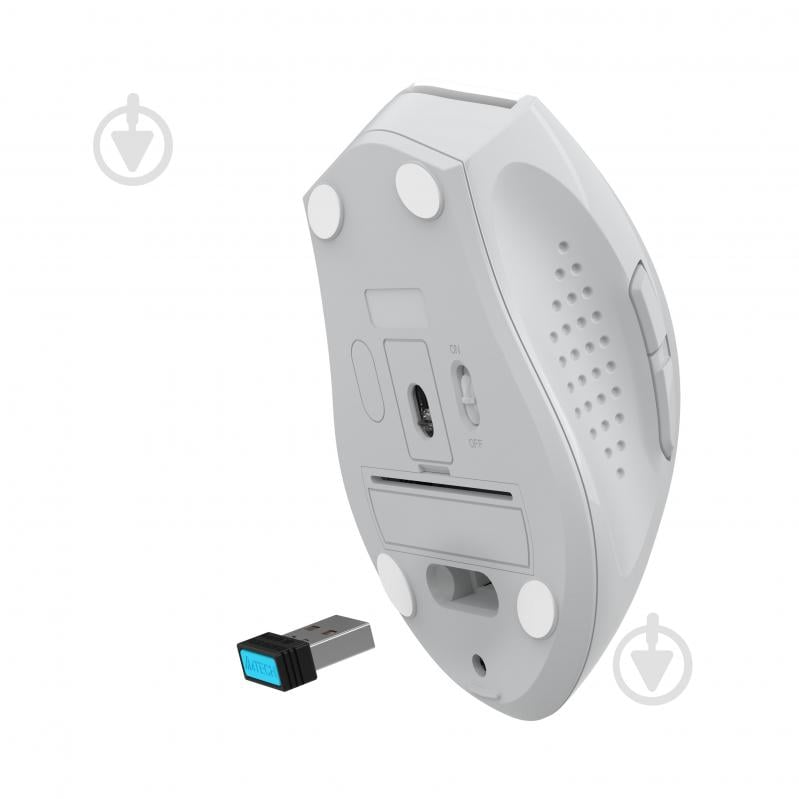 Мышка беспроводная A4Tech бесшумная, 3200 dpi, Double Click white (FG55S Plus (White)) - фото 11