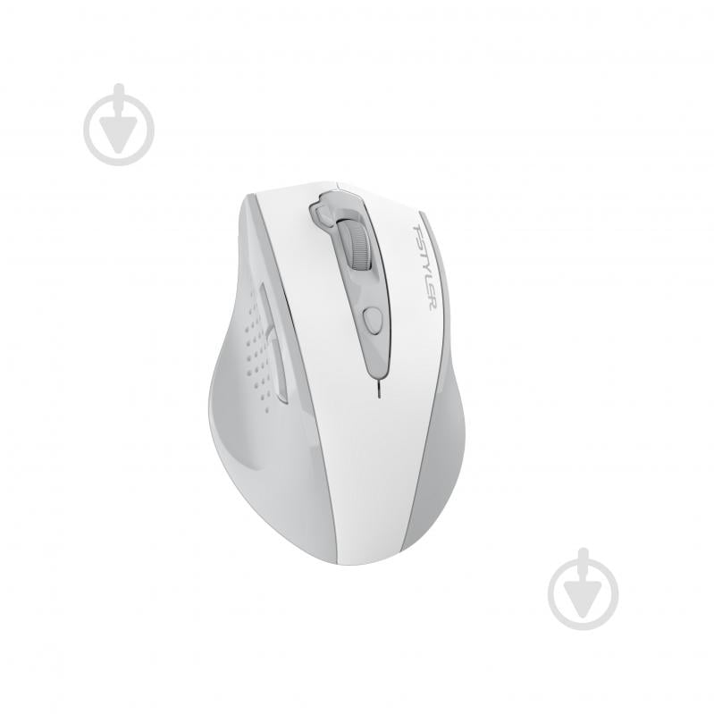 Мышка беспроводная A4Tech бесшумная, 3200 dpi, Double Click white (FG55S Plus (White)) - фото 9