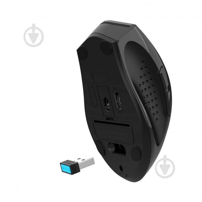 Мышка беспроводная A4Tech бесшумная, 3200 dpi, Double Click dark grey (FG55S Plus (Grey)) - фото 11