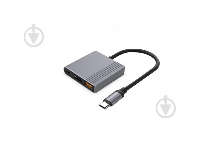 USB-хаб Cablexpert A-CM-COMBO3-05, USB-C 3-в-1 (USB/HDMI/PD) - фото 3
